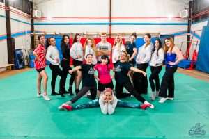 Cheer Tryouts Sp 26 group picture