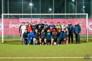 men's soccer tryouts of spring 25 group picture