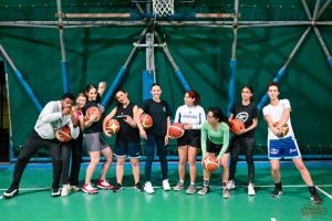 women's basketball tryouts of spring 25 group picture