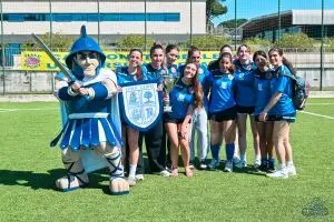 Women's soccer winning 3rd place of champions league