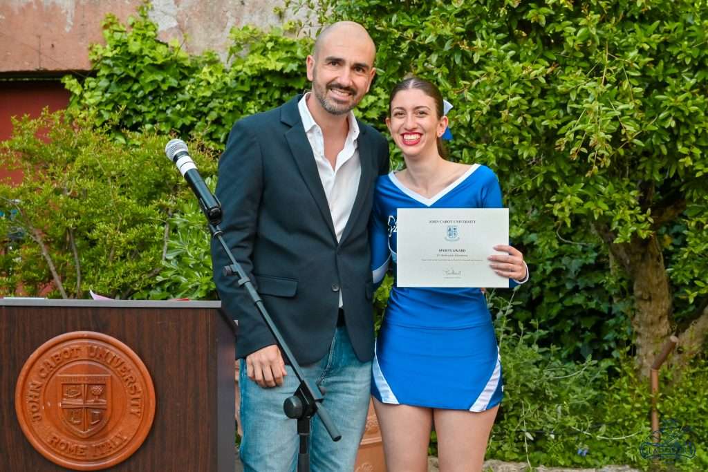 Eleonora d'Ambrosio and Marco Iorio at student awards celebration of 2026 - Sports Award
